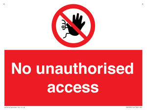 No unauthorised access